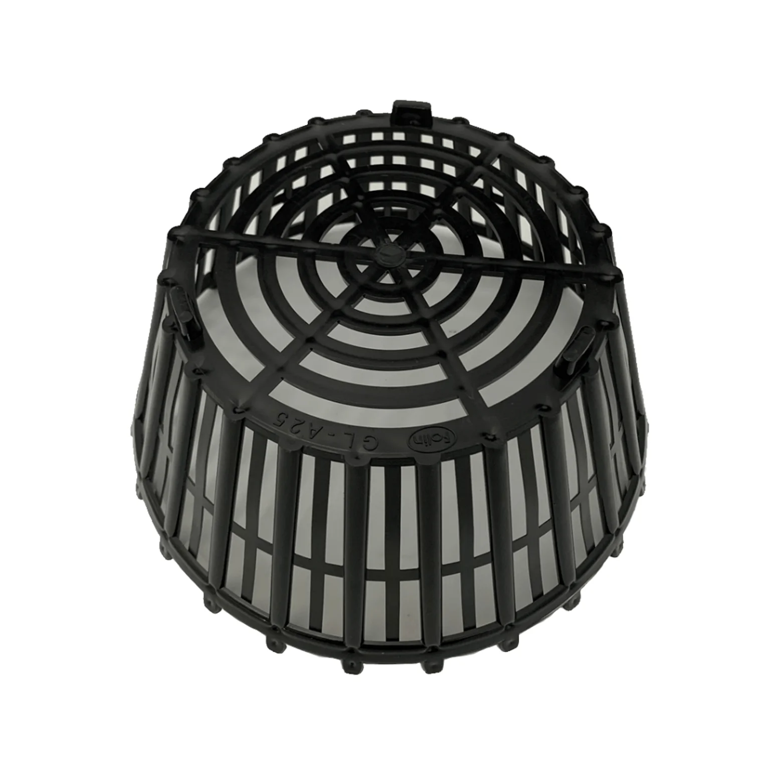 Modern Black Not Coated Round plastic flower basket Outdoor Garden Plastic Orchid Black Round flower pot