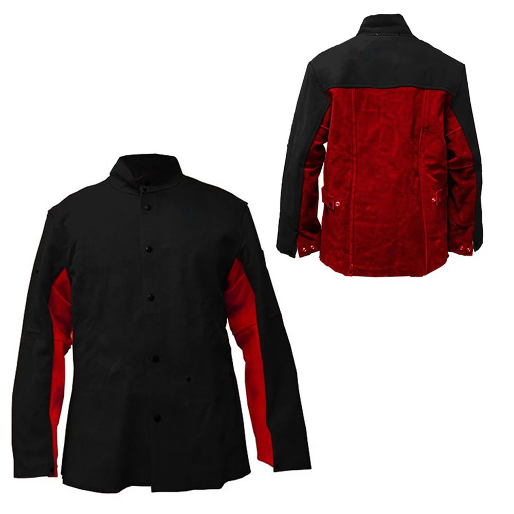 Cowhide leather Welding Jackets working clothing safety welder work clothes worker coats