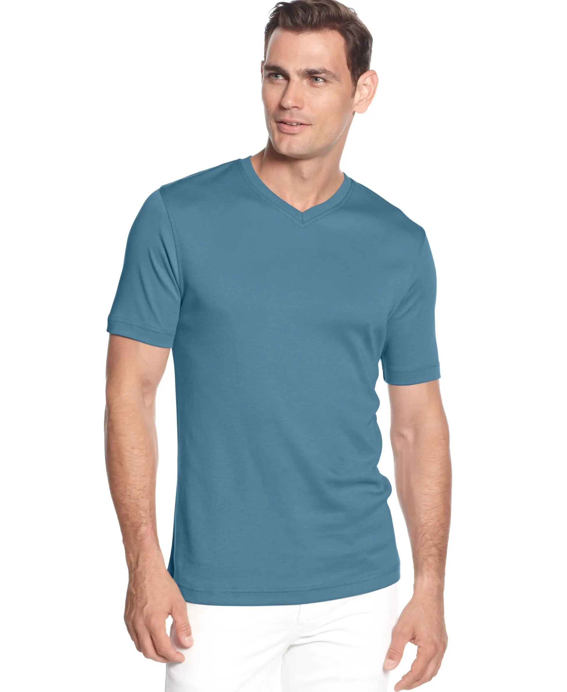 Новый дизайн, роскошная качественная хлопковая свободная брендовая мужская футболка без рисунка с маленькими плечами, большие размеры