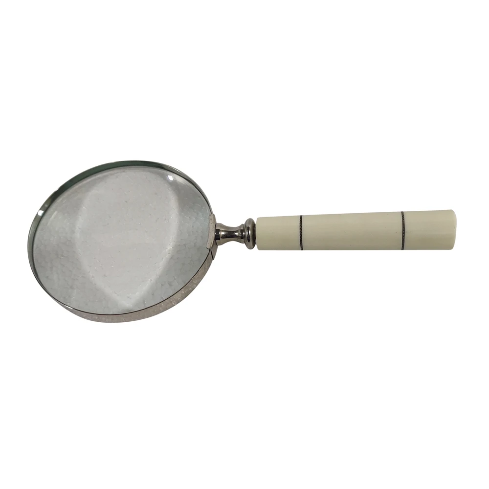 Sagebrook Home Resin 4 Inch Magnifying Glass Ivory High Quality Product Wholesale Supplier