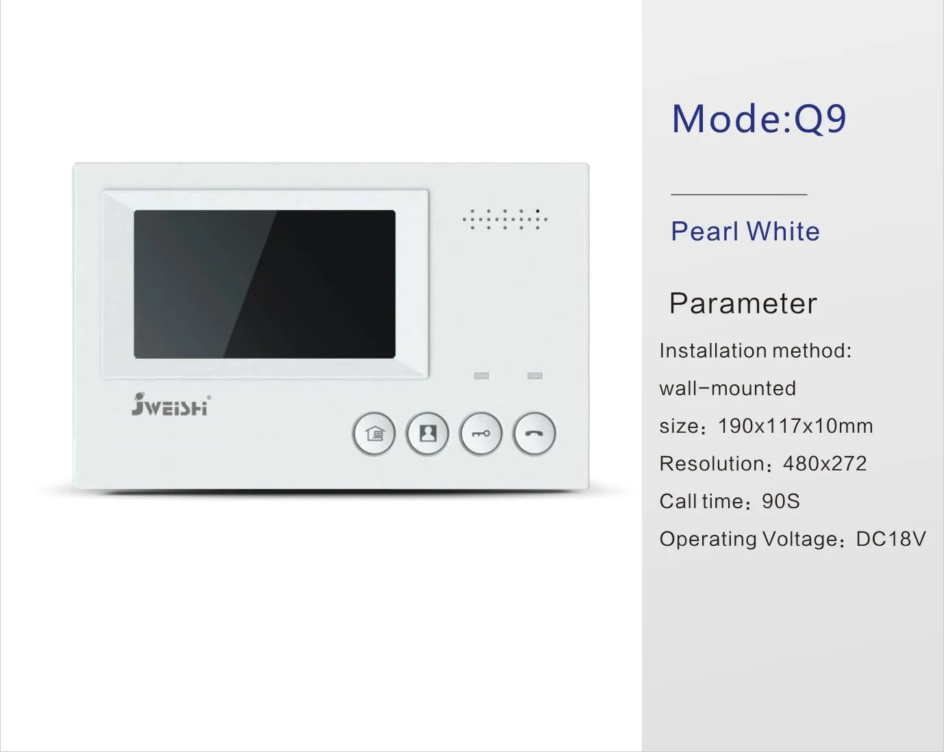 
Smart intercom network system, video intercom devices Best quality in room wifi hd ahd smart 4.3 inch video monitors 