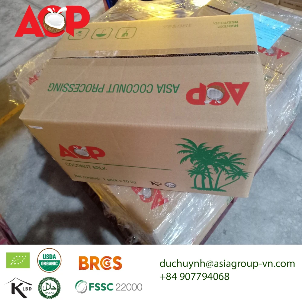 
BULK PACKAGING COCONUT MILK - 20KG/ 190KG - VIETNAM MANUFACTURER 