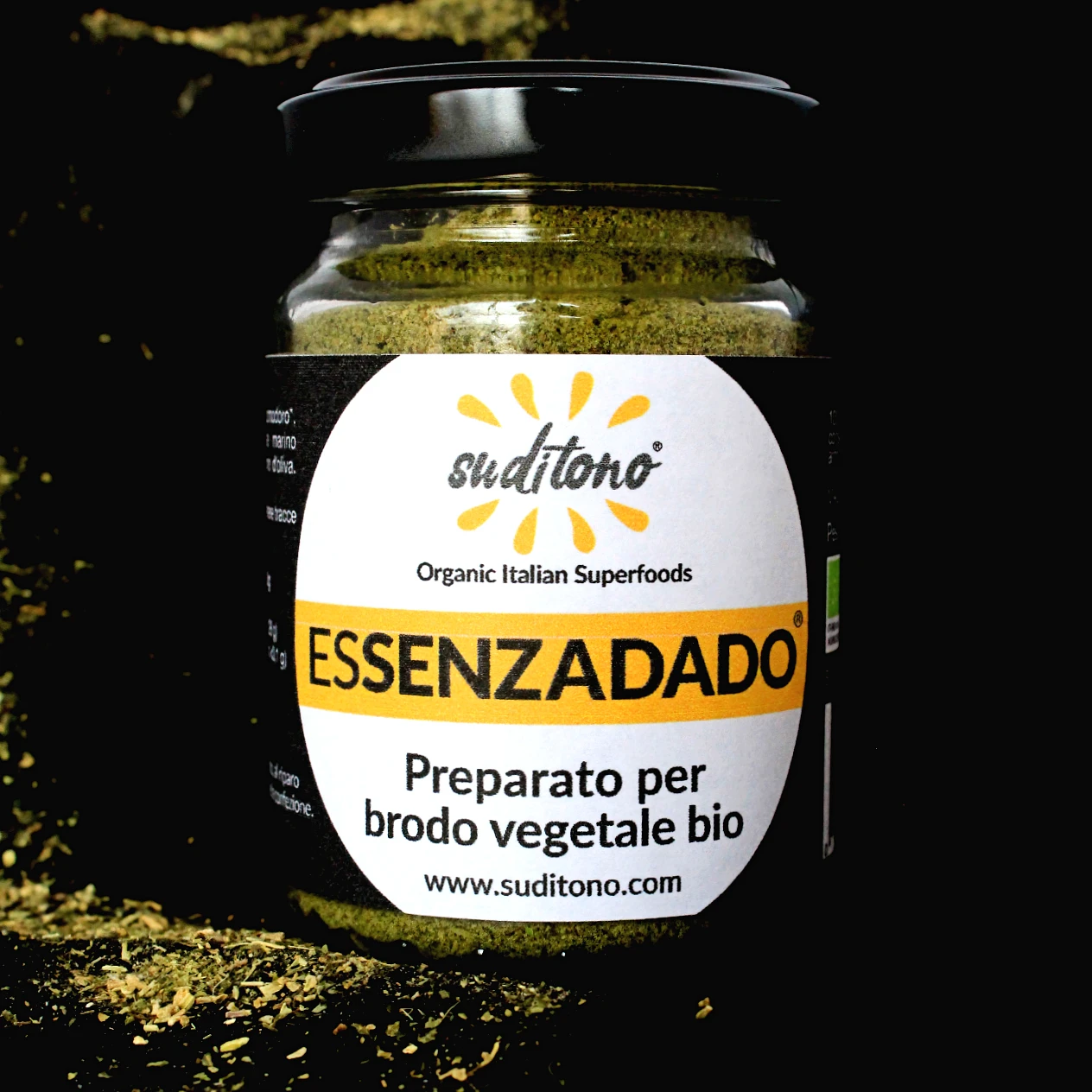 Органическая Горячая кастрюля, порошок для специй и бульона, ESSENZADADO, гранулированная банка для овощей, бульона, супа, 75 г