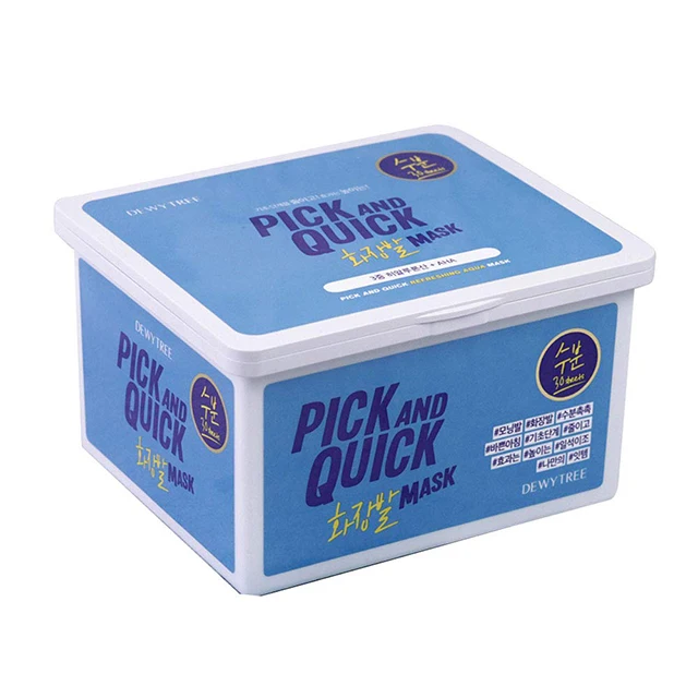 Dewytree pick and quick sheet mask Private Label OEM skincare Korean Cosmetics Korean wholesale skin care facial whitening face