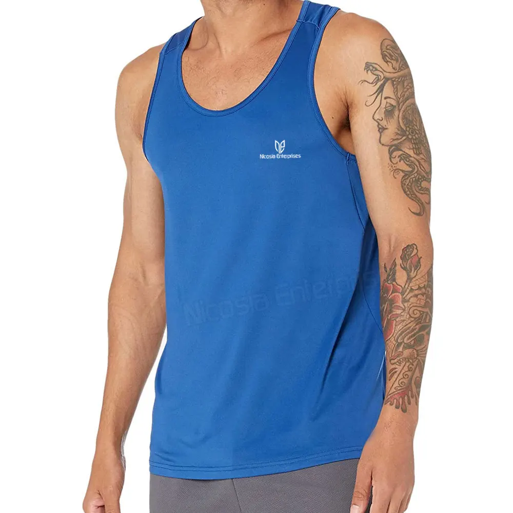 Wholesale Custom New Design Men Gym Vest Fitness Running Stringer Vest