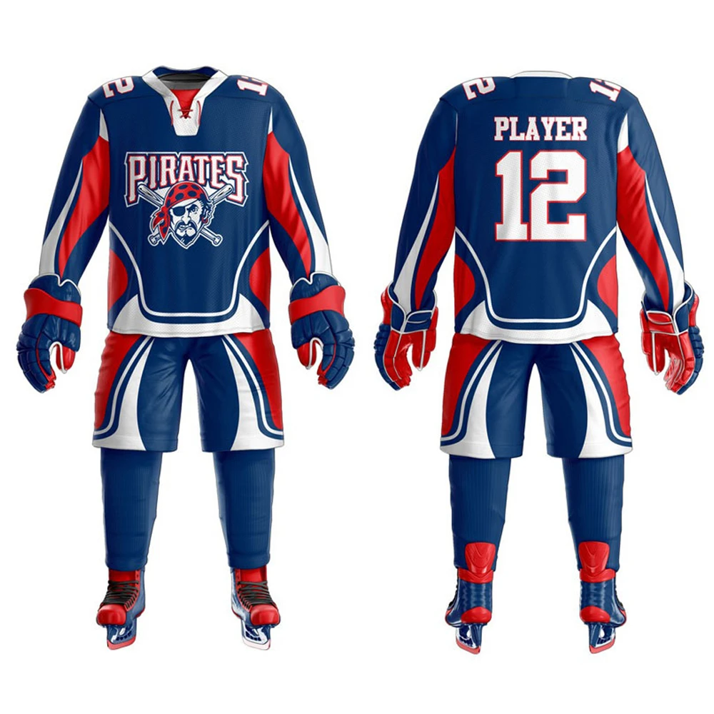 New Trendy Sublimation Custom Unique Ice Hockey Jersey Practice Team Uniforms