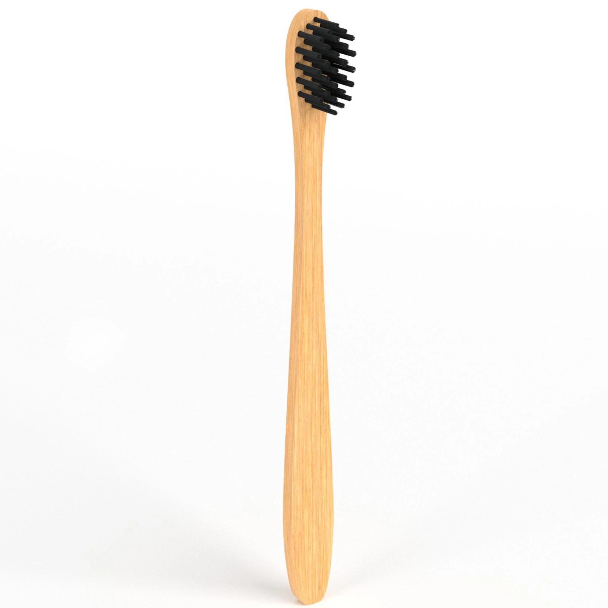 Eco Friendly Bamboo Toothbrush Round Handle with Case