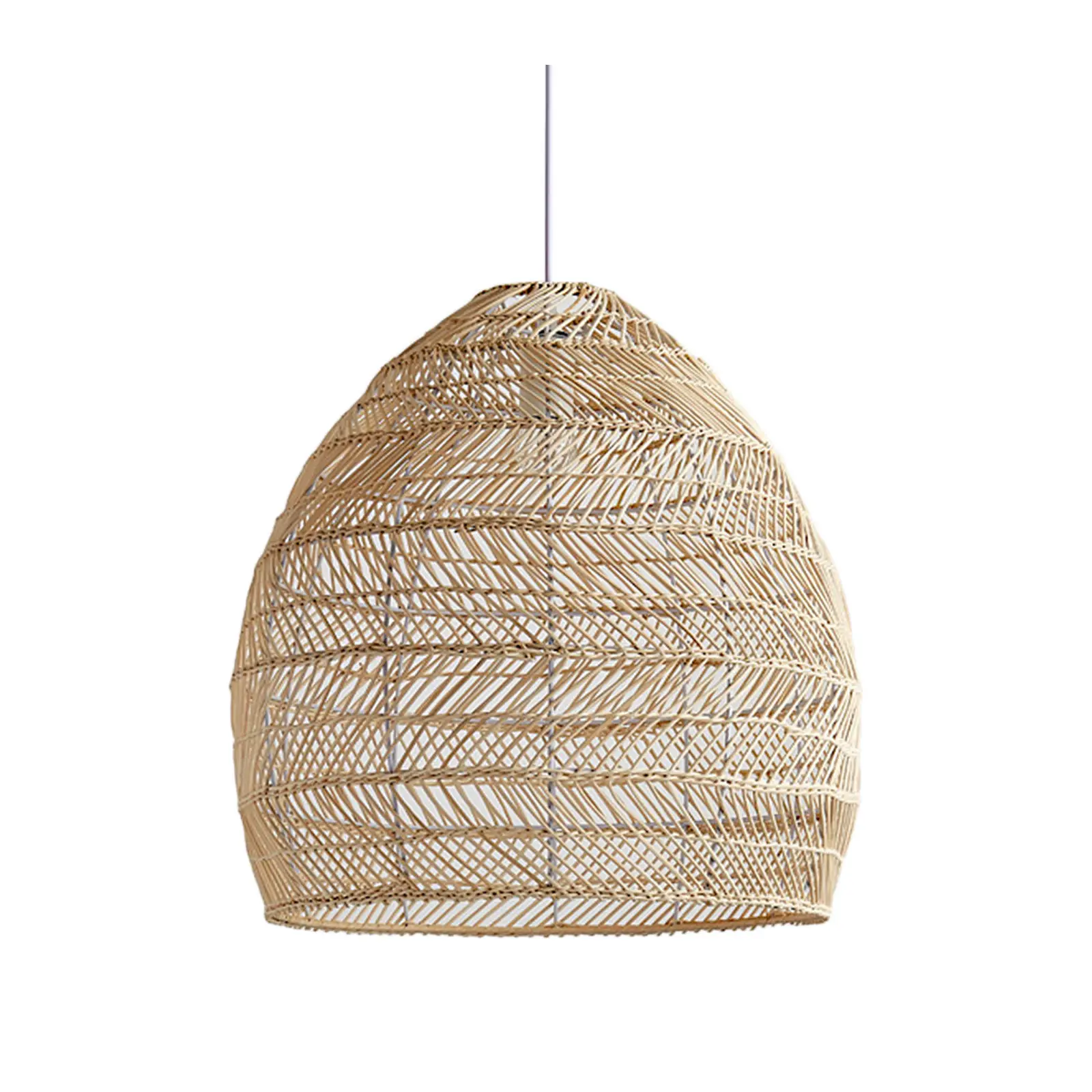 Restaurant Decorative Bamboo Chandeliers Handwoven Rattan Pendant Lamp Vietnamese Supplier