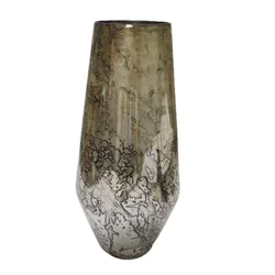 Customized Unique Silver Antique Silver Mercury Cylindrical Top-Class Handmade Decorative Centerpiece Flower Vase for Home Decor