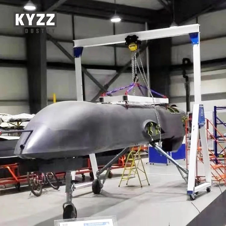 mobile portable marble Granite slabs aluminum gantry crane specification