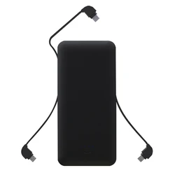 Battery Charger 10000mAh AC power banks battery powerbank power bank with built in cable UUTEK RSQ3-A