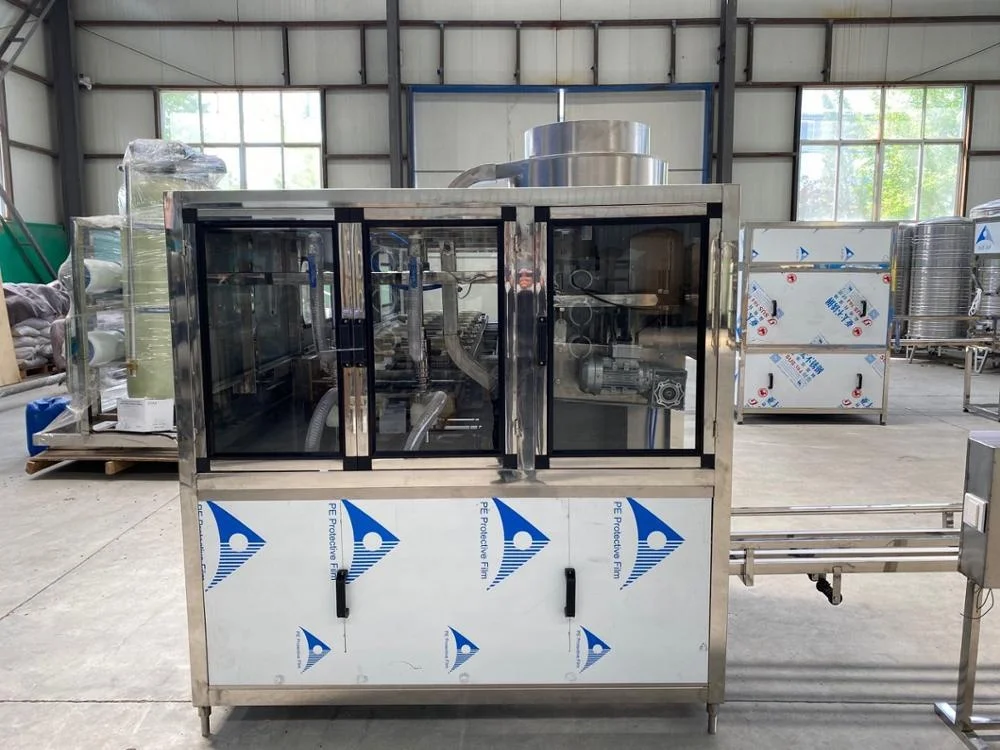 
Cheap 5 gallon small bottled water filling line is used in water station, water sales business 
