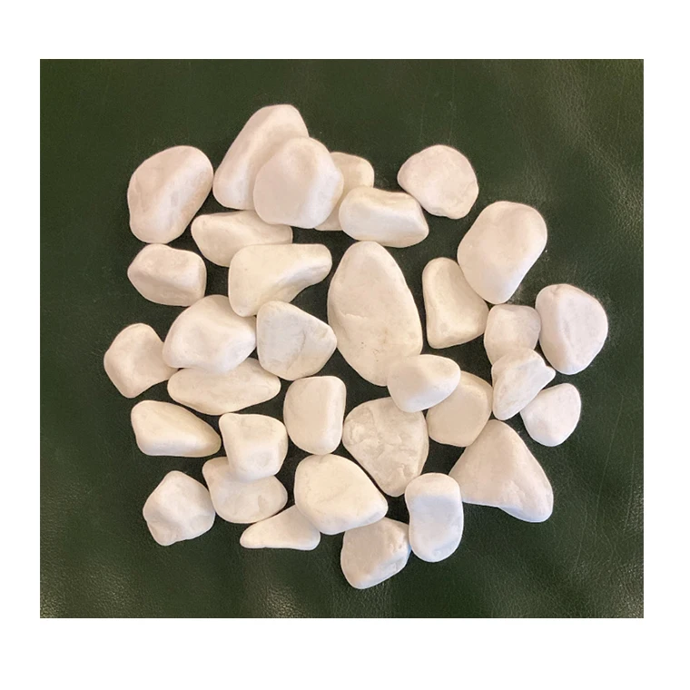 High Quality Natural Polished Gravel Smooth white Color Decorative River Rock Pebble Stones for Garden Landscape Plants Aquarium