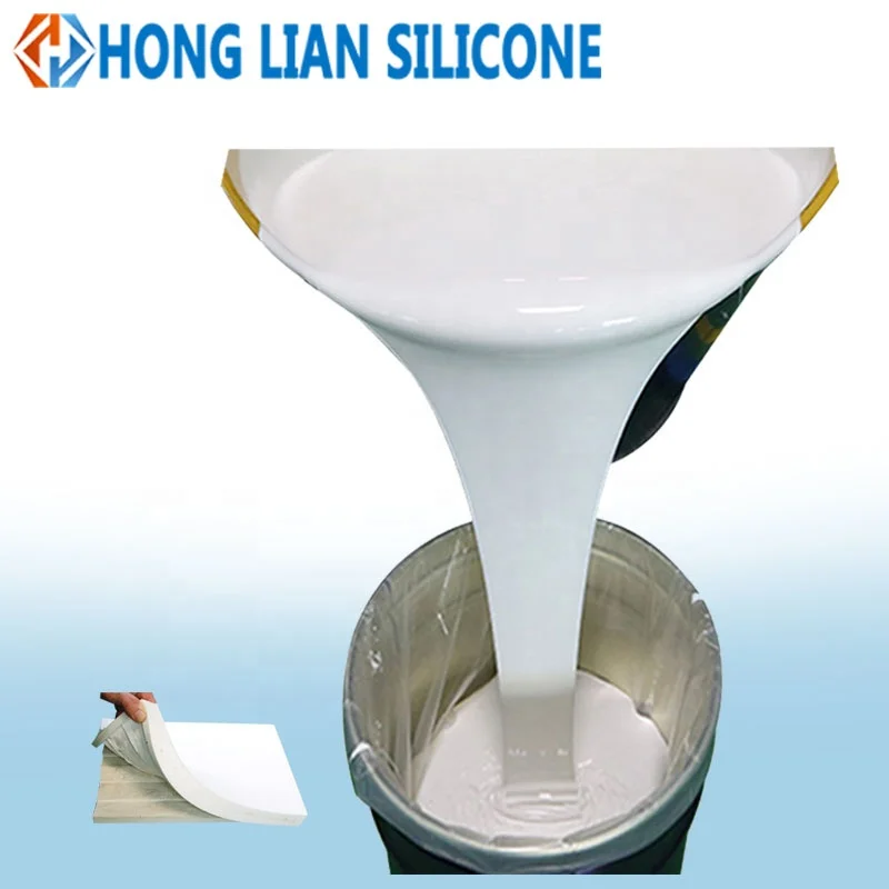 Hong Lian silicone manufacturer offer very cheap rtv2 liquid silicone rubber for silicon mould making