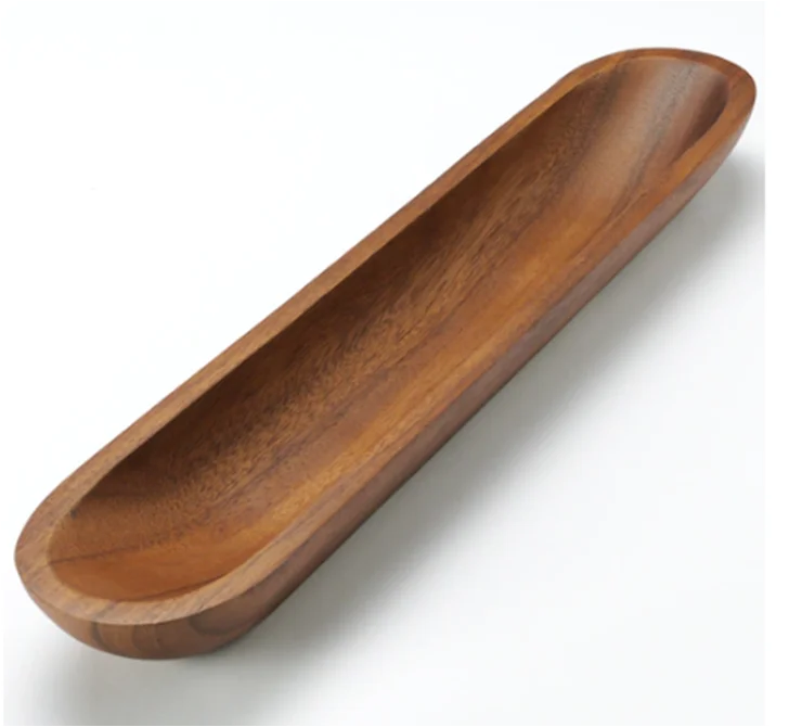 Acacia Wood Bowl For Serving Bread