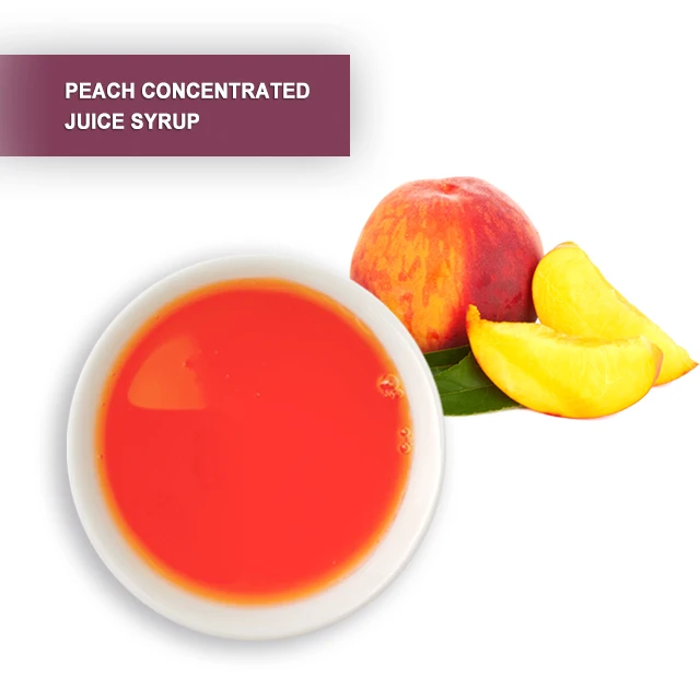 peach in liquid Concentrated Juice sugar syrup