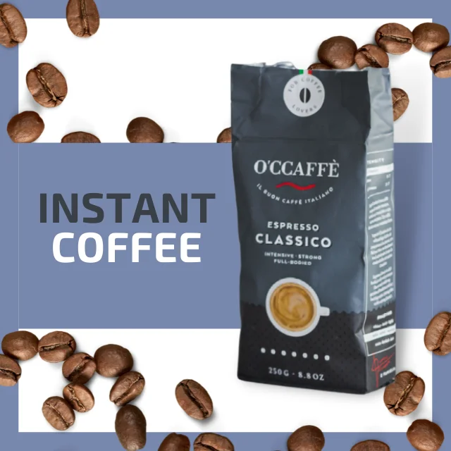 Top Italian Quality Occaffe 70% Robusta And 30% Arabica Strong Espresso Ground Coffee For Home