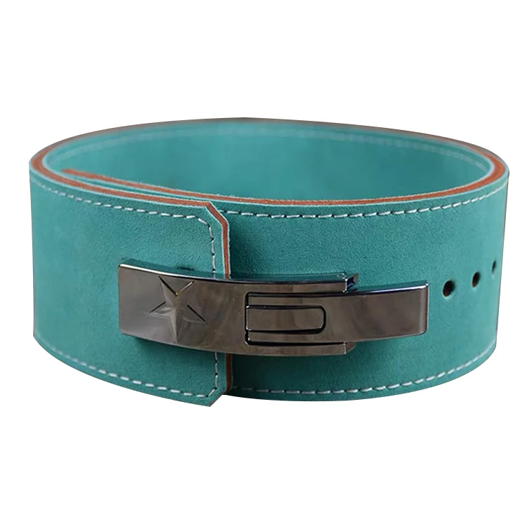 Custom made Weight Lifting Lever Buckle power belt Custom Gym Training Powerlifting cowhide Belt