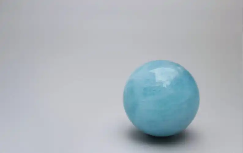 AMAZING Crystal Collection Meditation Tool Gemstone Ball Healing Aquamarine Crystal Safe Travel Sphere Gem Calming Blue Love Big