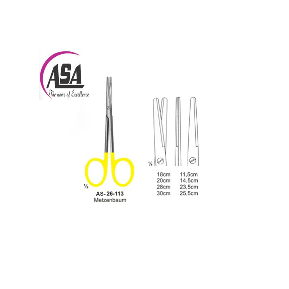 Metzenbaum Scissor 14.5cm 17cm 23cm size stainless steel Metzenbaum Scissor