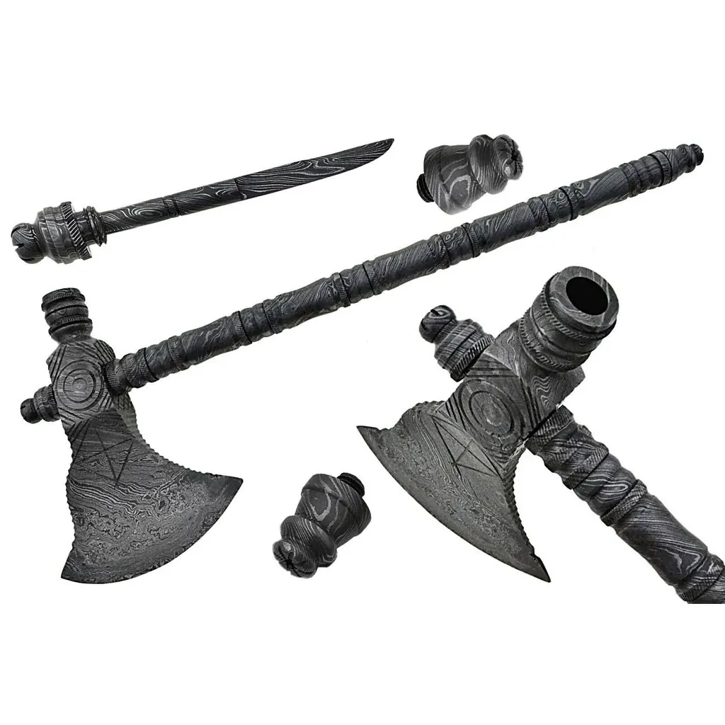 Топор Ручной Работы Из Дамасской Стали TOMAHAWK