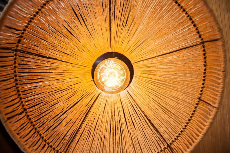 Лучшая коллекция бамбуковый настенный светильник абажур для стола теплый и уютный декора комнаты