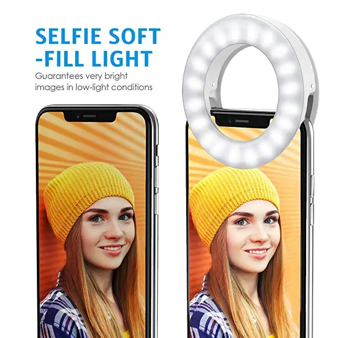 best sellers Universal luz para selfie LED Cell Phone Camera LED Selfie ring Light for Smart Phone