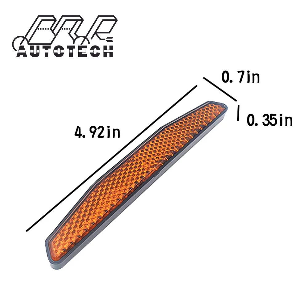 Emark ABS материал пластик скутер велосипед Мотоцикл аксессуары Янтарный отражатель