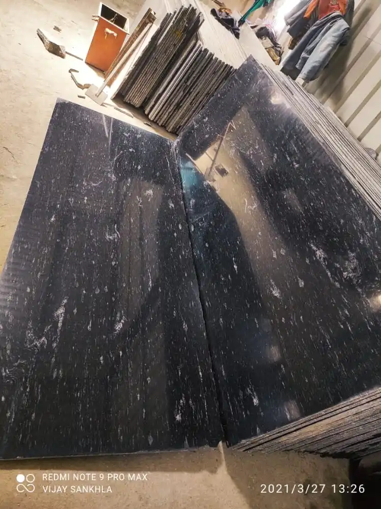 
Cheap price Indian Polished Black Cosmic Granite tiles for Kitchen grenite top Countertop Vanity tops 