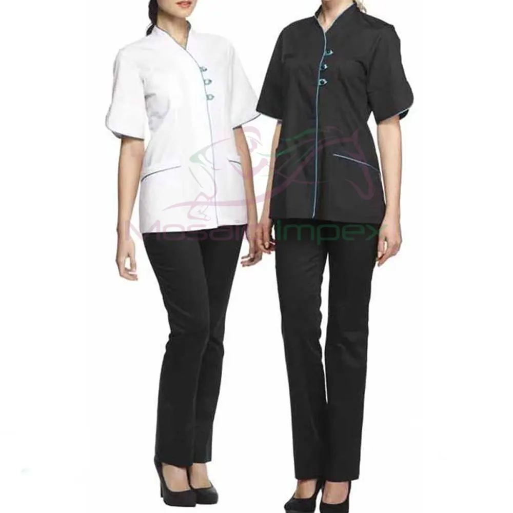 Мозаика Impex Высококачественная Женская рабочая одежда с короткими рукавами Новая Чистящая форма новейшего дизайна для гостиничных номеров