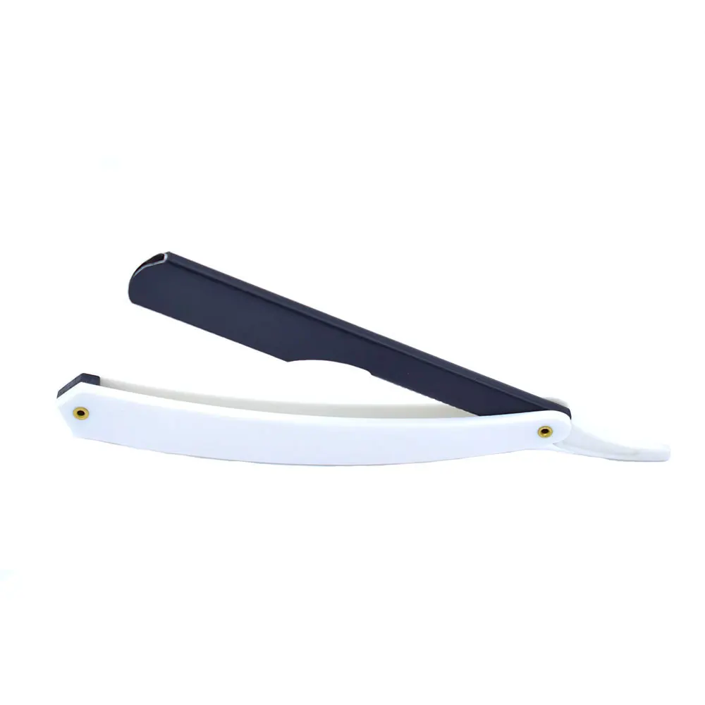 Disposable Single Blade Straight Edge Razor with Slide-Out Plastic Handle Safety Barber Razor for Hair Face Bikini Shaving