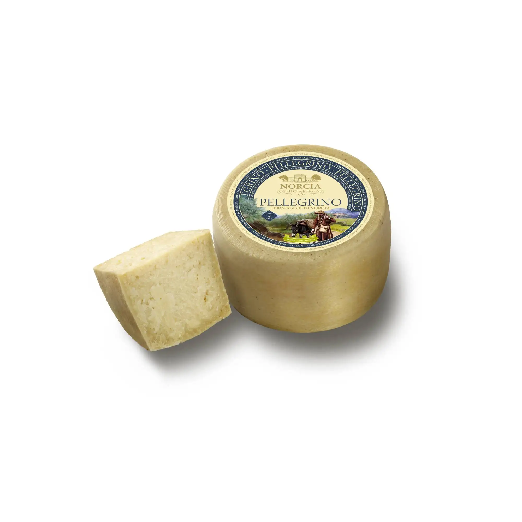 BEST ITALIAN QUALITY PELLEGRINO NORCIA CHEESE READY TO SHIP