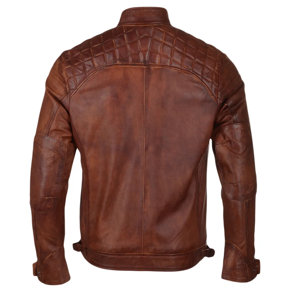 New Custom Design Top Quality Pure 100% Leather Jacket