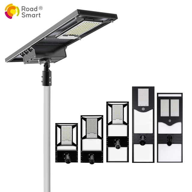 Ip65 Outdoor All In One Solar Street Lamp 20W 30W 40W 60W 80W 100W Integrated Led Solar Street Light
