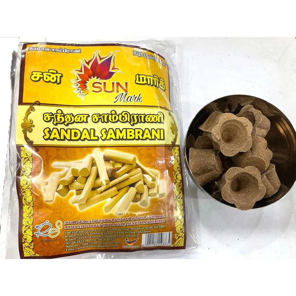 Сандалии Sambrani высокого качества Ароматические Цветы благовония для молитвы