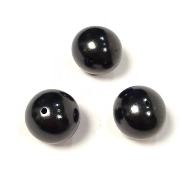 Karelian Beads Shungite/schungit Natural (6; 8; 10; 12 Mm) Polished Shungite from Russia