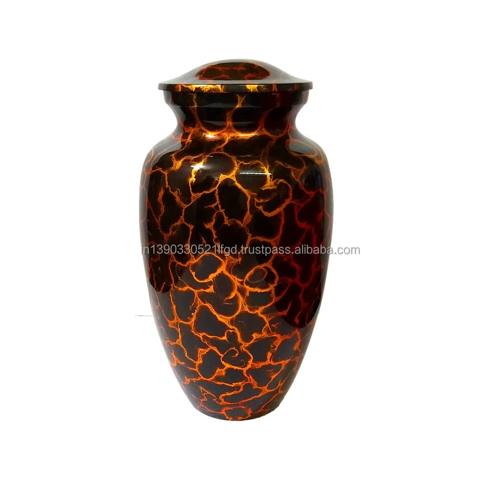 
Decorative Metal Cremation Urns with Texture 
