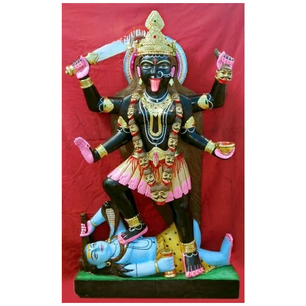 Indian Marble Kali Maa Goddess Statue