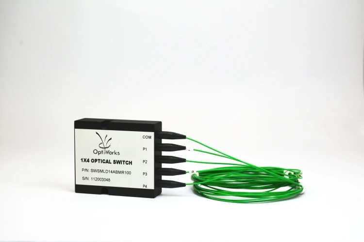 
All Glue Fiber Optic Switch 2X2 1520-1625nm LC/UPC 0.9mm Loose Tube Optical Fiber Switch 