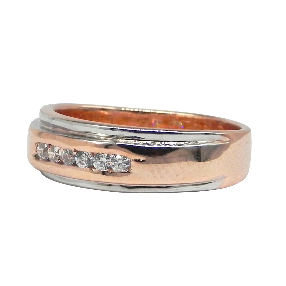 Gents Ring Super September Round Shape Real Natural Diamonds Studded 14 Kt Yellow Gold Diamond Gents Ring Christmas Diwali Ring