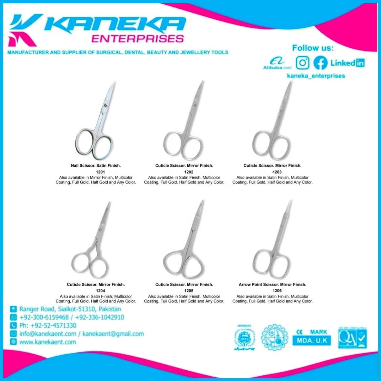 Wholesale Competitive Price crown scissors German Quality Toenail Scissors  Nail scissor By Kaneka Enterprises