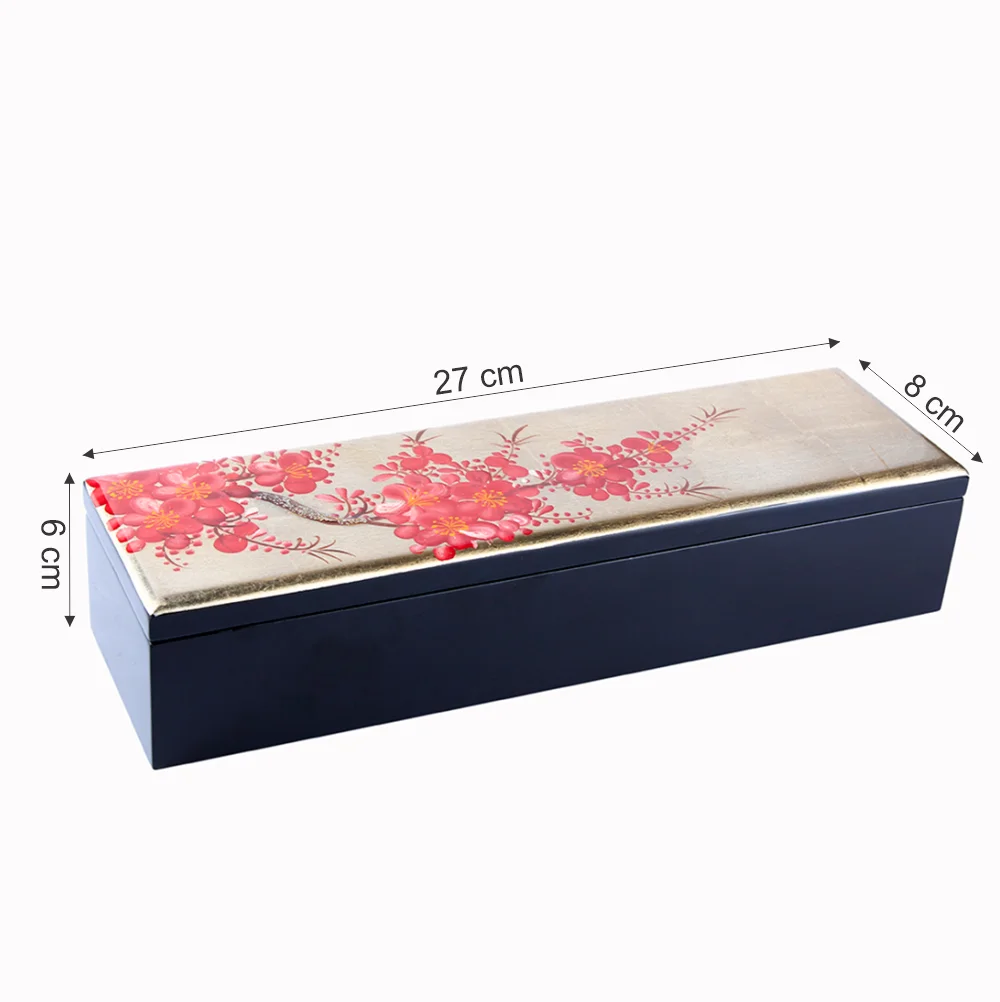 
Wholesale New Designs Printed Logo Wood Case For Chopsticks Spoon Wooden Box Storage Products Kitchen 