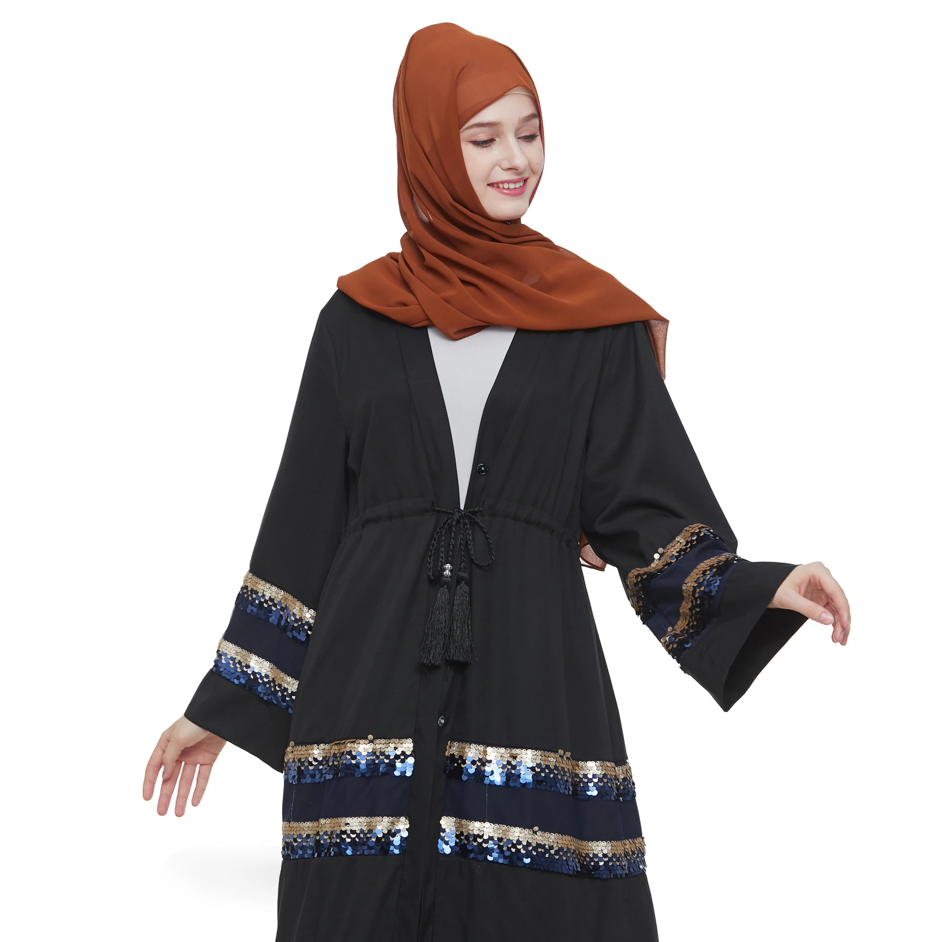 High quality free size maxi cotton jersey gown women dress abaya muslim dresses islamic clothing