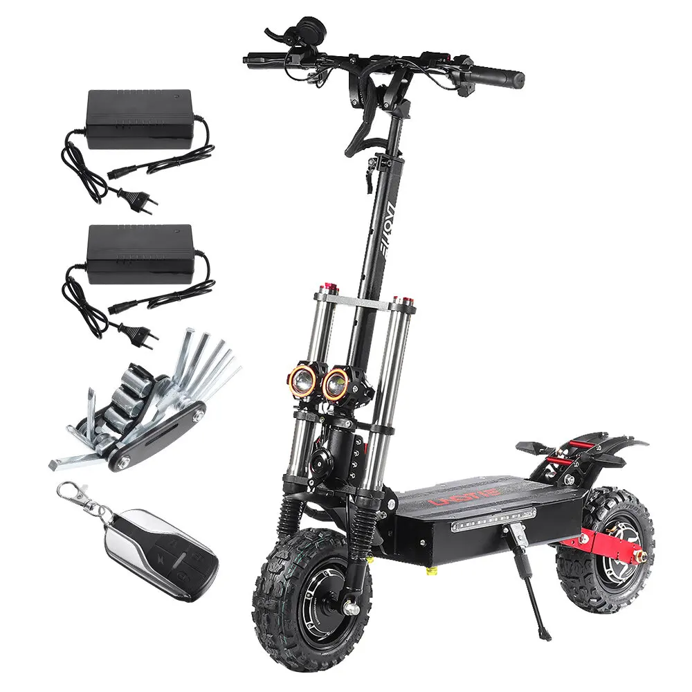 
Hot Sales LAOTIE Ti30 Landbreaker 60V 38.4Ah 21700 Battery 5600W Dual Motor Foldable Electric Scooter 85Km/h Top Speed 140km 