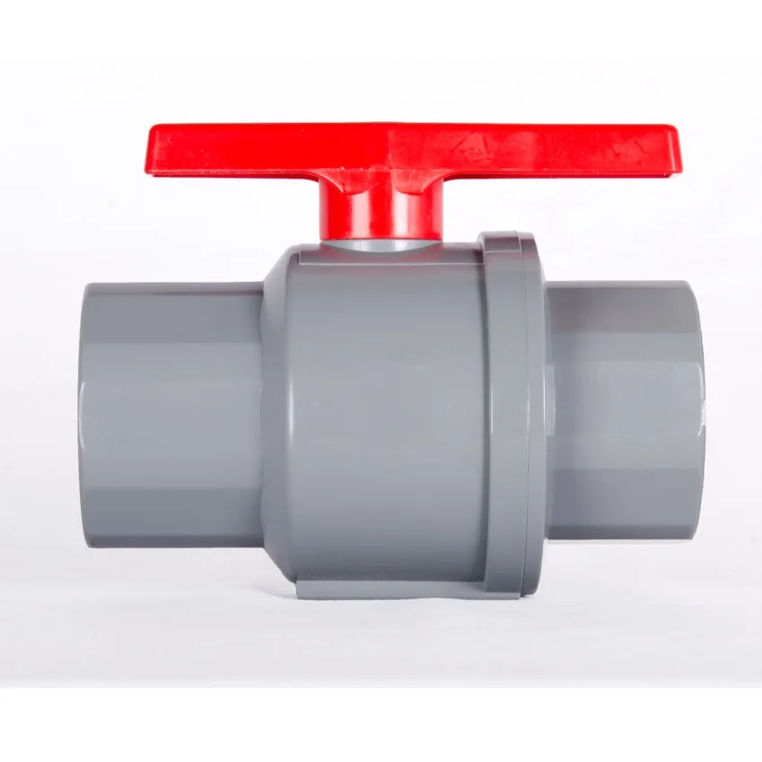 Шаровой кран с ручным управлением и резьбой, красная ручка, экспорт из Вьетнама