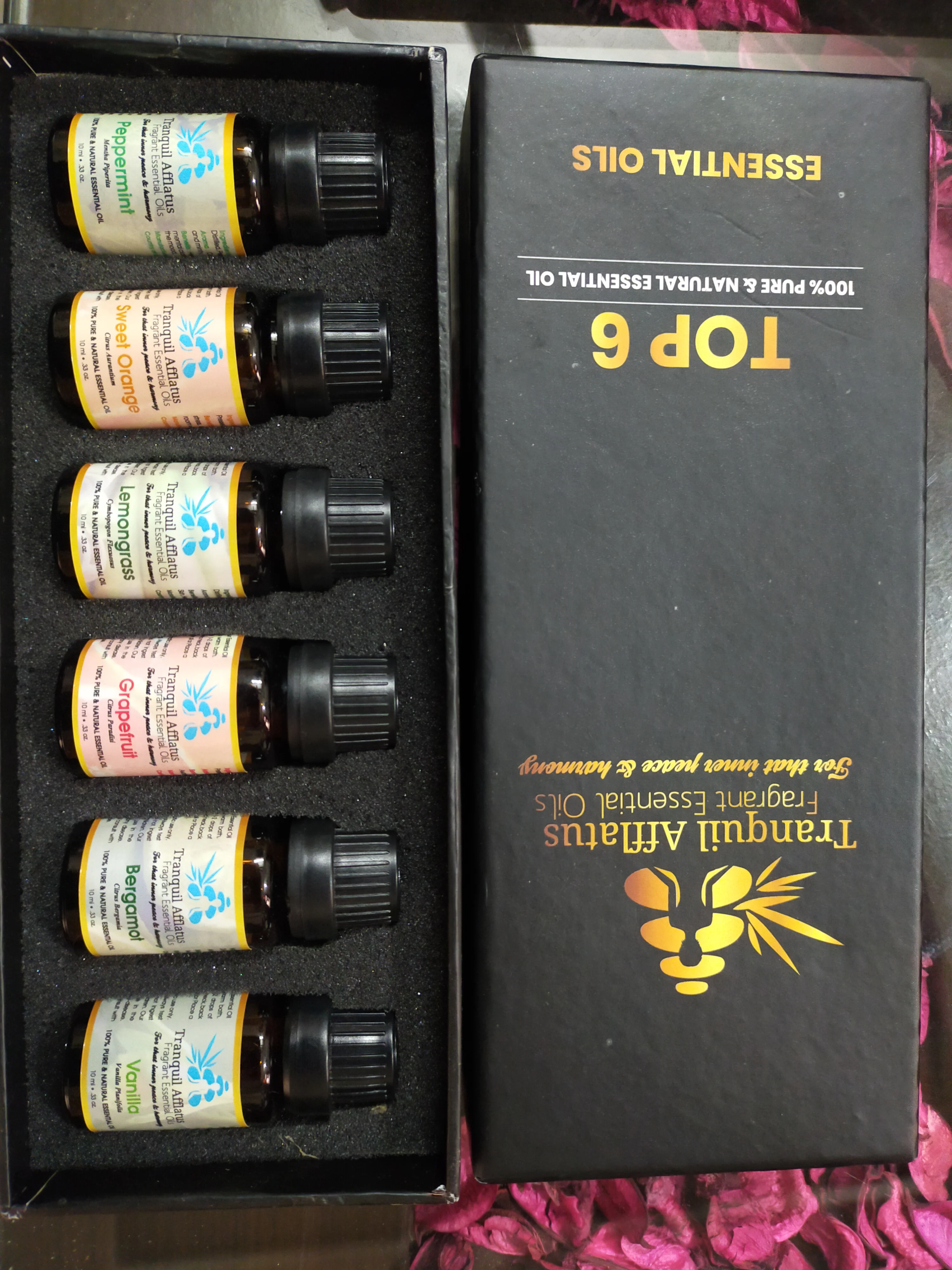 Aromatherapy Essential Oils Set Reed Diffuser Oil Premium Natural Top 6 100 Pure Car Kitchen Mint OEM Item Packaging Air Bedroom