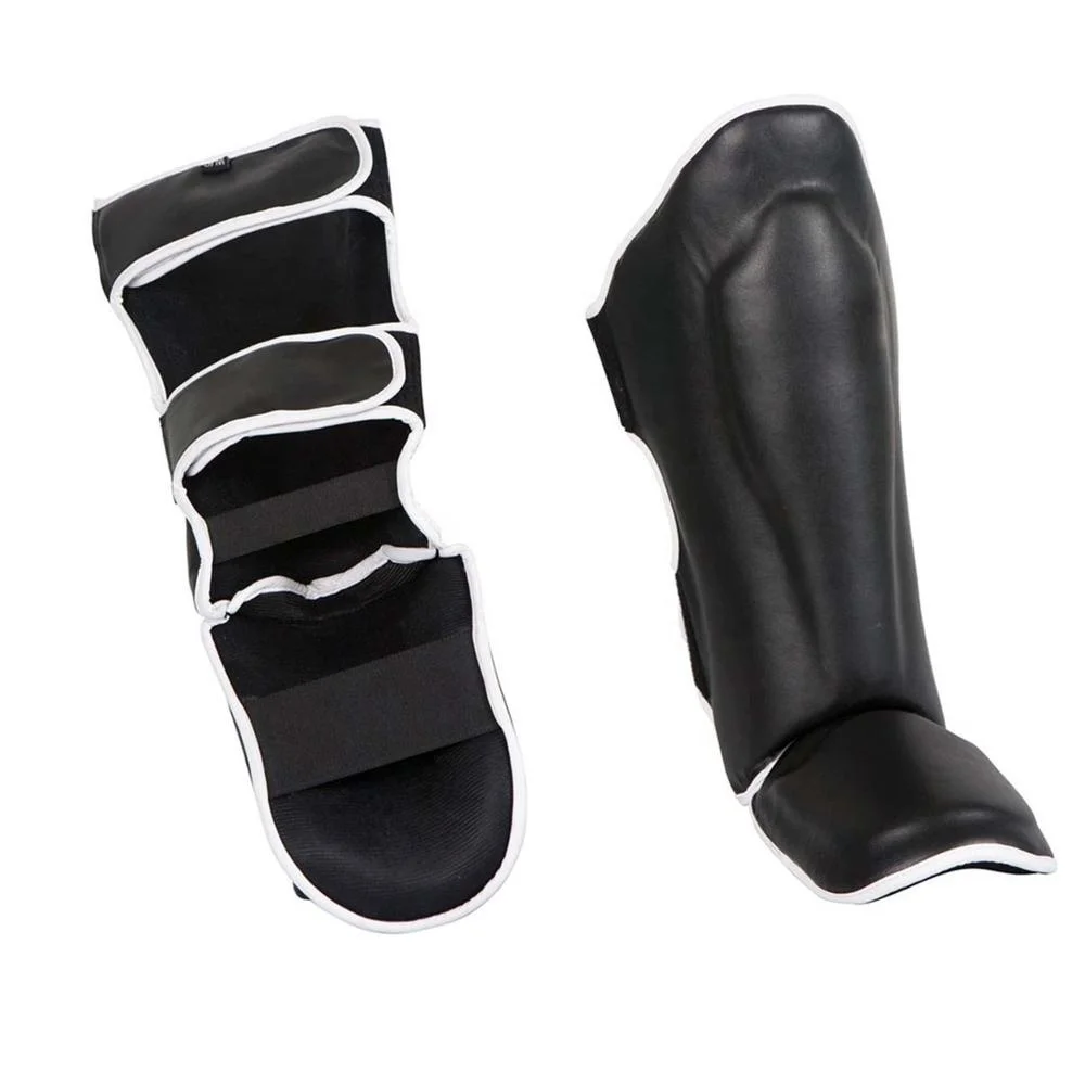 Shin Guard Pads MMA Leg Foot Guards  / Wholesale martial arts kick boxing taekwondo shin pad instep guards / MMA Shin Foam Pad