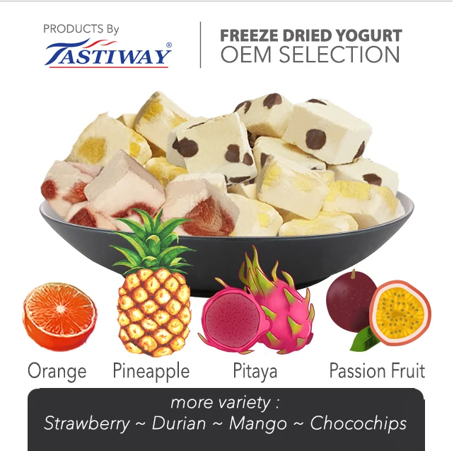 Hot Selling Premium grade Freeze Dried Yogurt Strawberry Rich with probiotics 100% natural