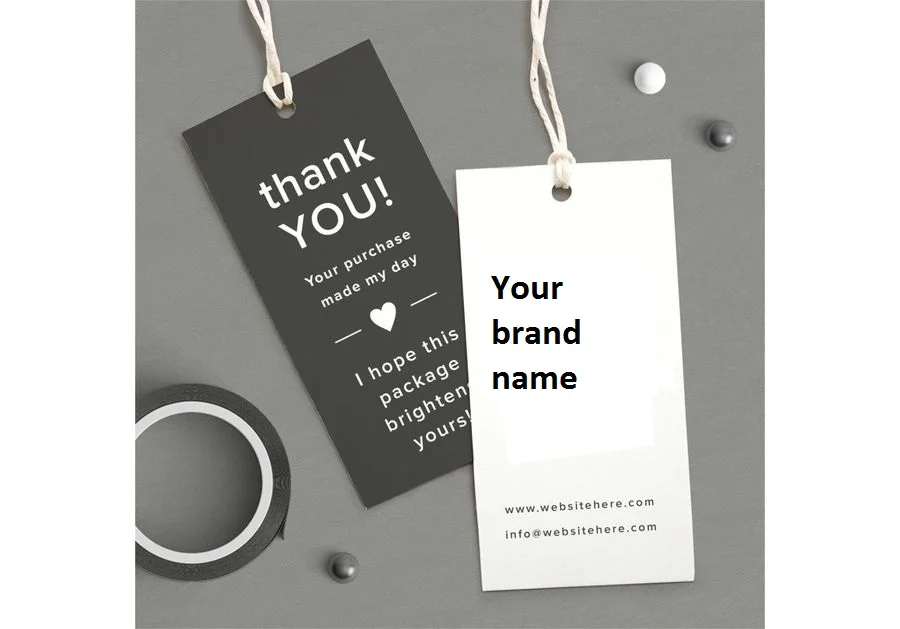 
OEM Printed Logo Garment Hang Tags/Custom Product Clothing Garment Accessories Swing Hang Tag 