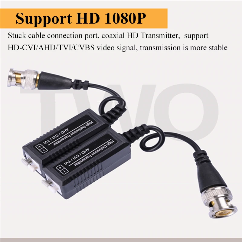 1080P HD CCTV Video Balun пассивные трансиверы адаптер передатчик BNC витая пара поддержка 720P/1080P AHD CVI TVI камера